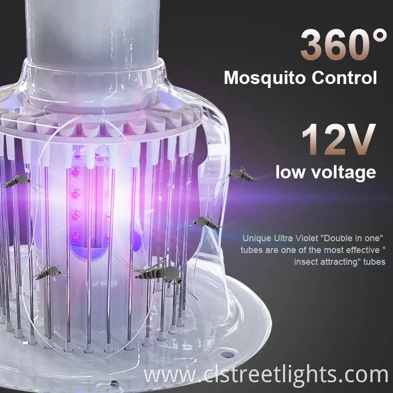 Remote Control Solar Insecticidal Lamp High Efficiency UFO Garden Light Waterproof All in One Solar LED Street Light